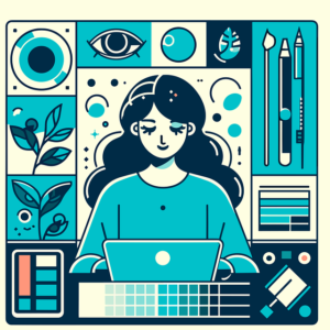designer with laptop